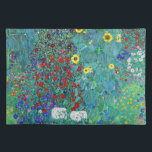 Farm Garden with Sunflowers, Gustav Klimt Placemat<br><div class="desc">Gustav Klimt (July 14, 1862 – February 6, 1918) was an Austrian symbolist painter and one of the most prominent members of the Vienna Secession movement. Klimt is noted for his paintings, murals, sketches, and other objets d'art. In addition to his figurative works, which include allegories and portraits, he painted...</div>