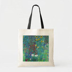 Farm Garden with Sunflowers, Gustav Klimt Tote Bag
