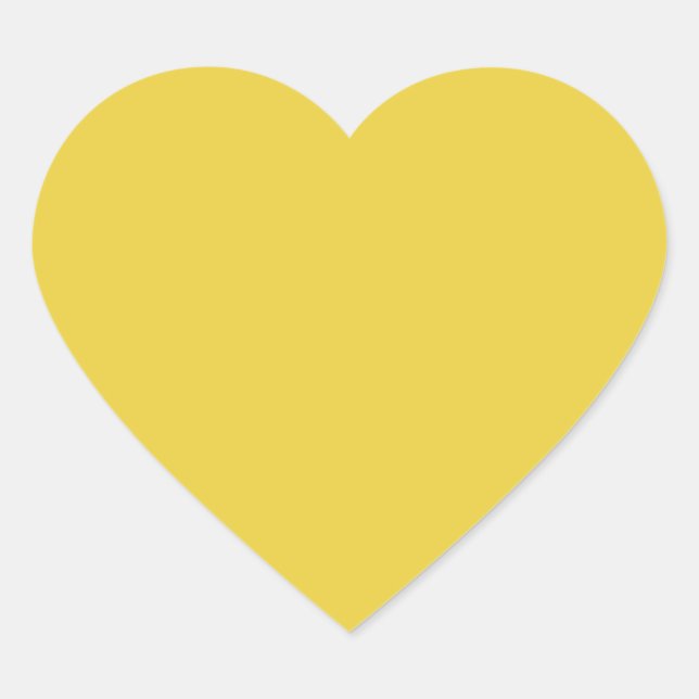 Farm Garden Yellow Heart Sticker (Front)