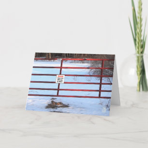 Farm Gate Valentine Card