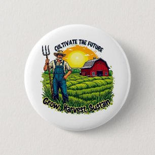 Farm Gift Farming Lover Future Farmer 6 Cm Round Badge
