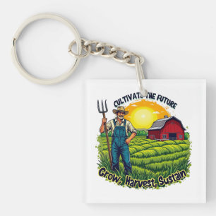 Farm Gift Farming Lover Future Farmer Key Ring