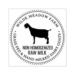 FARM Goats Milk Products Farm Market Cheese Rubber Stamp