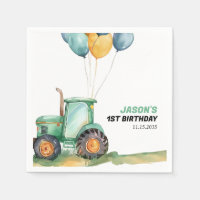 Farm Green Tractor Birthday