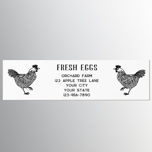 Farm Hen Fresh Eggs Bumper Sticker