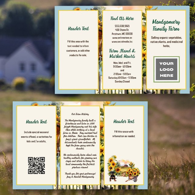 Farm Homestead Small Business Brochure Flyer (Creator Uploaded)