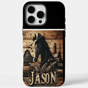 Farm Horse With A Cowboy Hat iPhone 16 Pro Max Case