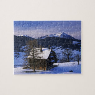 Farm house and Mount Rigi and Pilatus, Jigsaw Puzzle