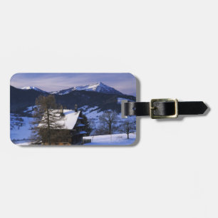 Farm house and Mount Rigi and Pilatus, Luggage Tag