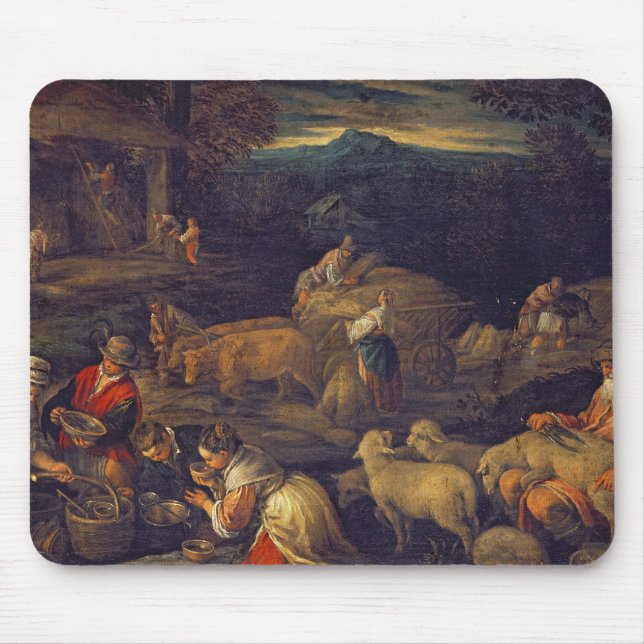 Farm Interior or Shearing Sheep Mouse Pad (Front)