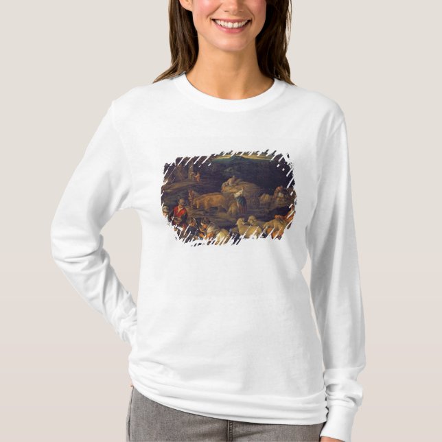 Farm Interior or Shearing Sheep T-Shirt (Front)