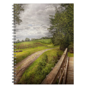 Farm - Landscape - Jersey crops Spiral Notebook