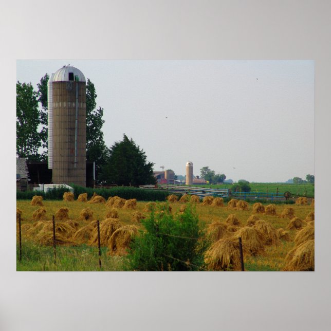 Farm Landscape Photographic Poster (Front)