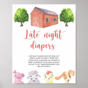 Farm \ Late night diapers game Poster