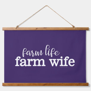 FARM LIFE, FARM WIFE HANGING TAPESTRY