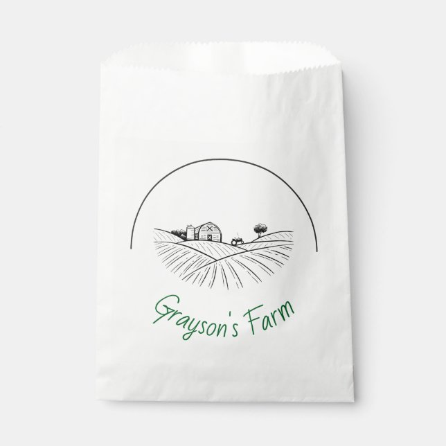 Farm Life  Favour Bags (Front)