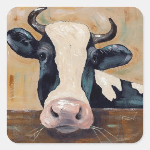 Farm Life - Gunther the Cow Square Sticker