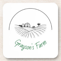 Farm Life Hard plastic coaster