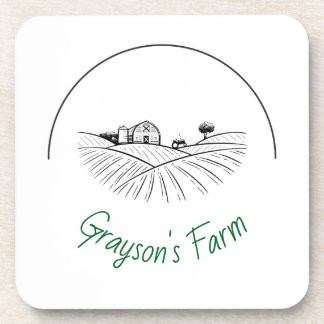 Farm Life Hard plastic coaster