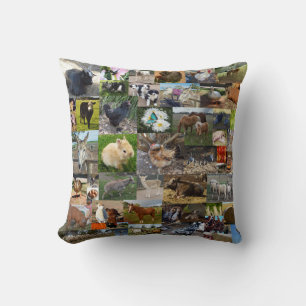 Farm Life Photo Collage,   Cushion