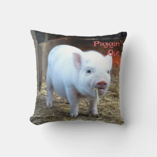 Farm Life Piggin' Out Piglet with Cow on reverse Cushion