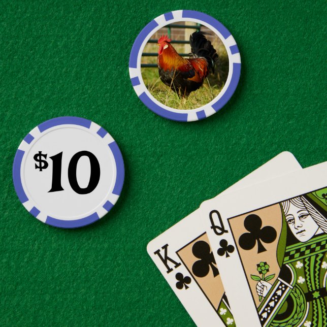 Farm Life Rooster Poker Chips (Poker Table (Double))
