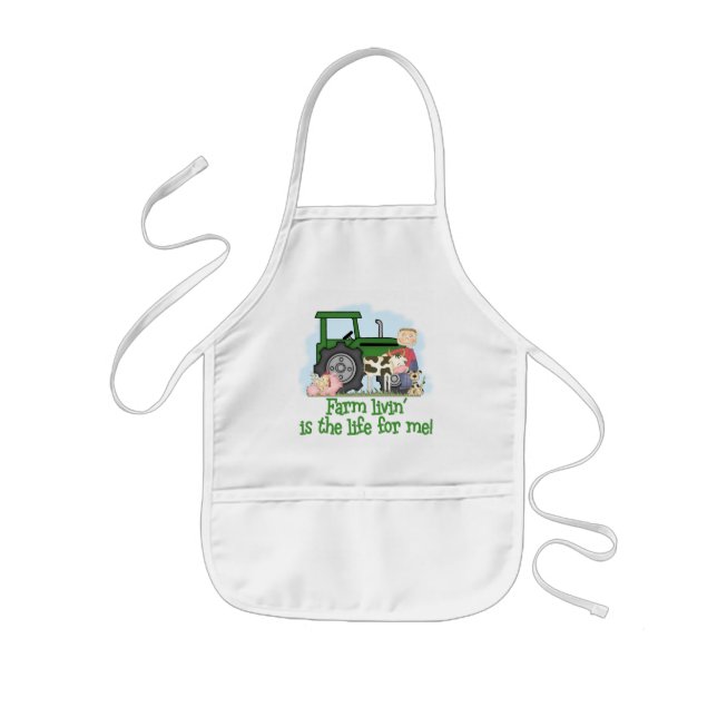 Farm Livin' (Boy) Kids Apron (Front)