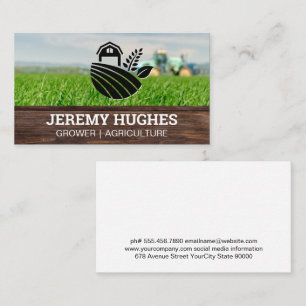 Farm Logo   Farmland Tractor Business Card
