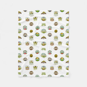 FARM LOGOS FLEECE BLANKET