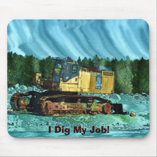 Farm Machinery, Tractor, Back-Hoe, Farm Vehicle Mouse Pad