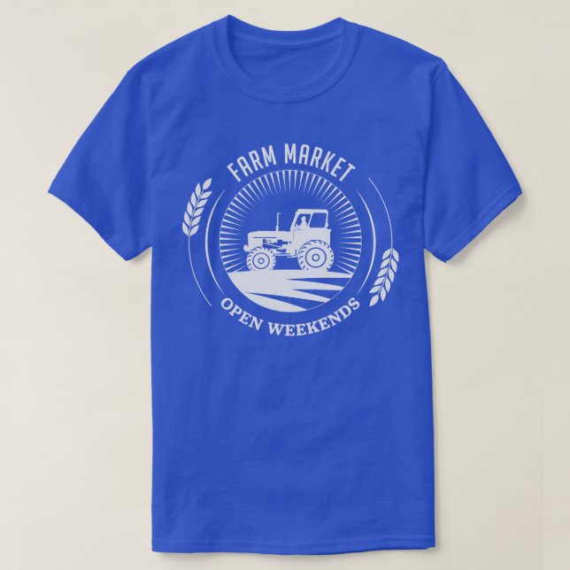 Farm Market Tractor T-Shirt (Design Front)