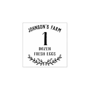 Farm Name Number Of Eggs Fresh Eggs Stamp