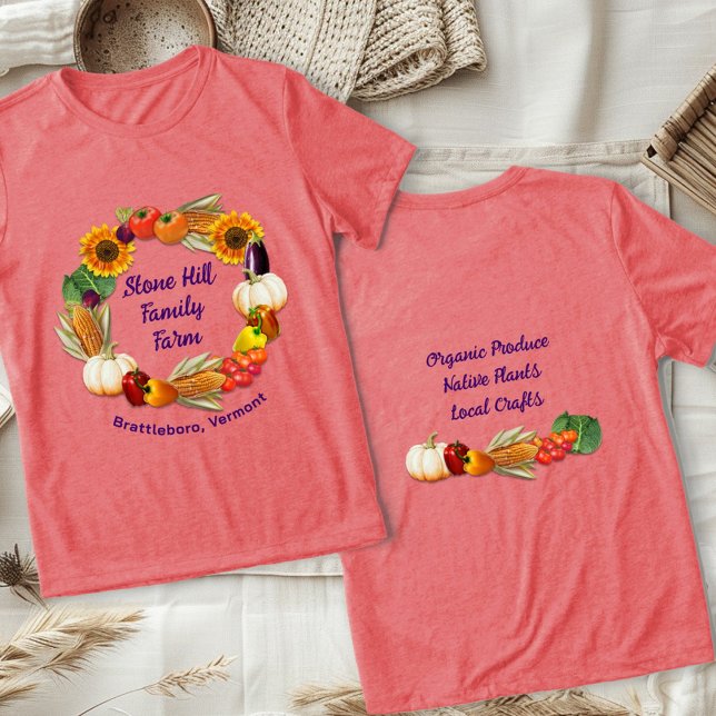 Farm Name Produce Vegetables  Tri-Blend Shirt (Creator Uploaded)