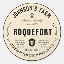 Farm Name | Wreath | Sheep Milk Cheese | Vintage|
