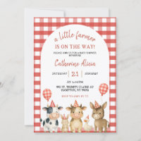 Farm Party Baby Shower Invitation
