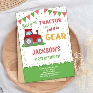Farm Party for Boys Invitation