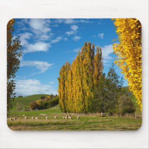 Farm Pasture with Sheep Mouse Pad