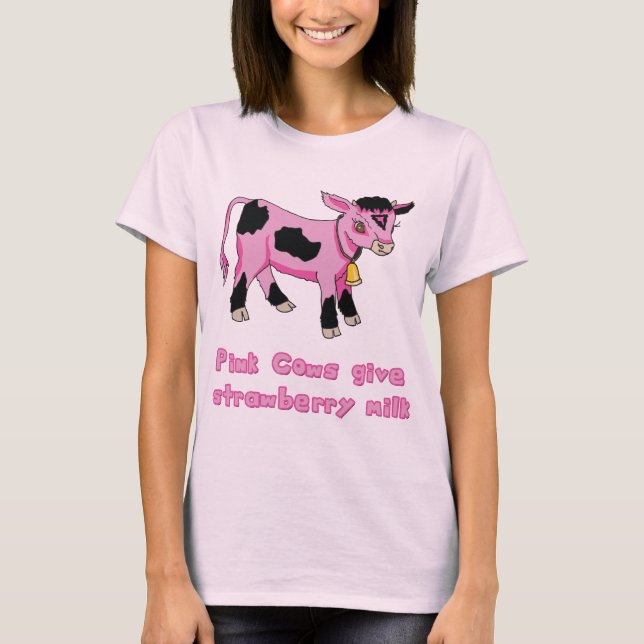 Farm , Pink Cow T-Shirt (Front)