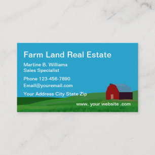 Farm Real Estate Theme Business Card