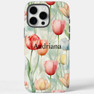 Farm Red Yellow Tulip Flowers  iPhone 16 Pro Max Case