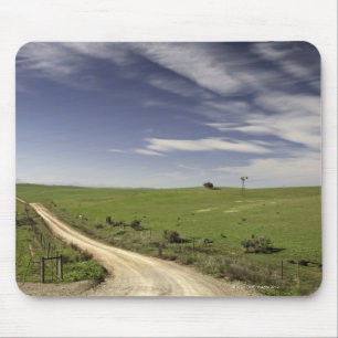 Farm road twining between wheat fields, Caledon, Mouse Pad