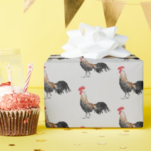 Farm Rooster Wrapping Paper (Birthday Party)