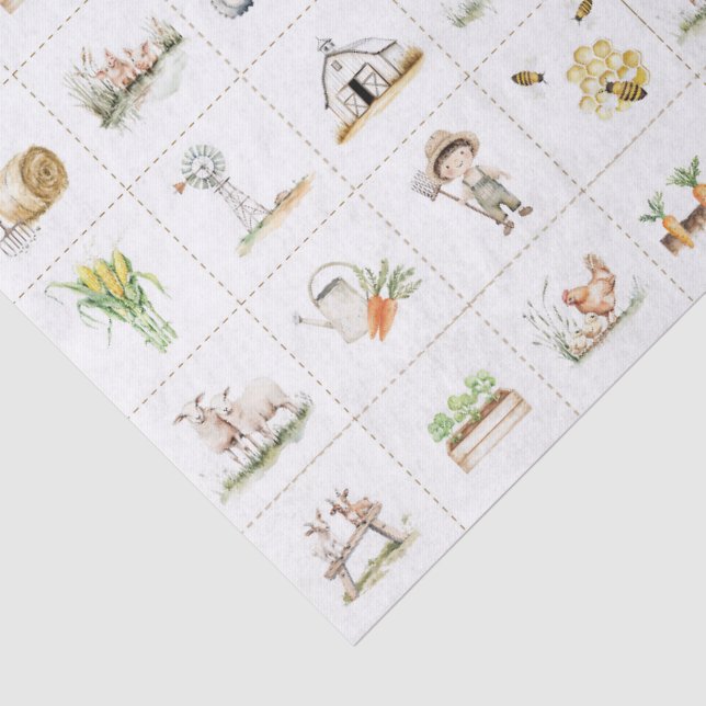 Farm Rural living Tissue Paper (Detail)