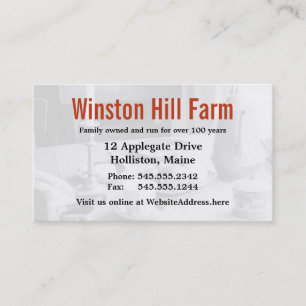 Farm Stand Farmer's Business Agriculture Business Card