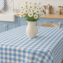 Farm style Blue and White Gingham 