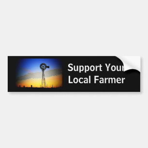Farm Support Bumper Sticker - Customised