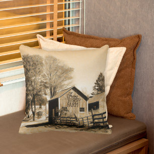Farm Sweet Farm Country Homestead Cushion
