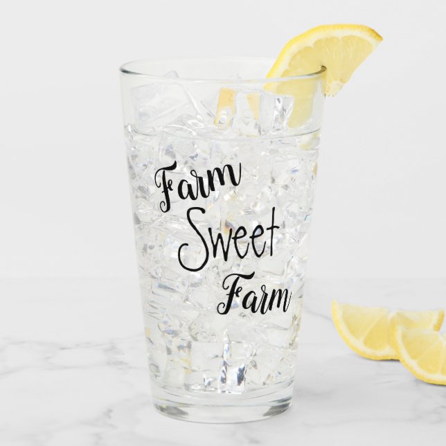 Farm Sweet Farm Drinking Glass (Back Ice)