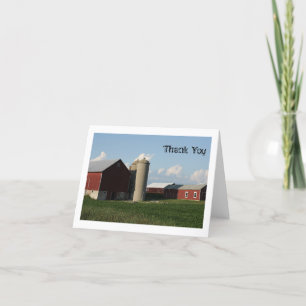 Farm Thank You Blank Card