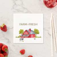 Farm Theme Customisable Napkins